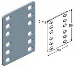 Пластина MS917 для подъёмных секционных ворот
