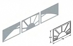 Комплект вставок декоративных Sunrise 3 для подъёмных секционных ворот
