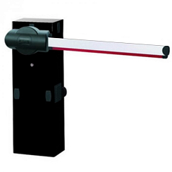 BFT комплект шлагбаума MOOVI30 KIT со стрелой 4,6 м прямоугольной, с наклейками (12шт) и пластиковыми накладками красного цвета снизу стрелы, подсветка стрелы в качестве опции