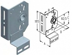 Кронштейн боковой правый TBI580R для подъёмных секционных ворот