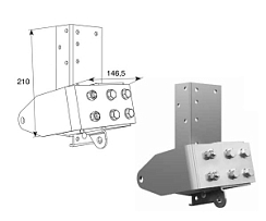 Устройство защиты от разрыва троса (низкий подъем,барабан сзади) для подъёмных секционных ворот